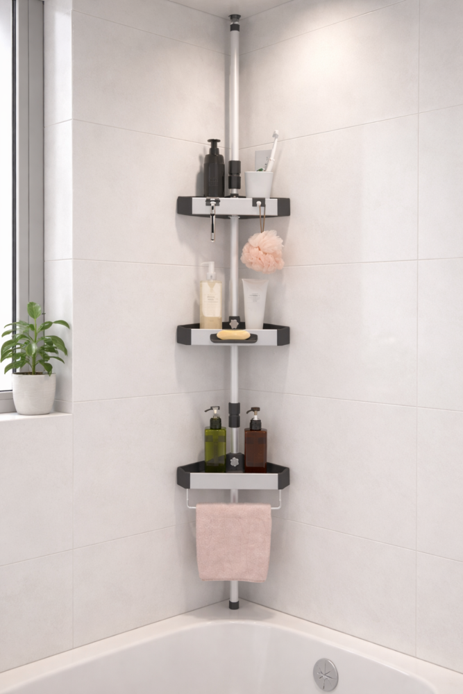 Aluminium Corner Rack " Phoenix" - ستاند حمام ألمنيوم زاوية