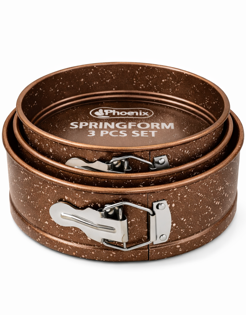 phoenix Spring form 3 pcs Set 24/26/28 cm - طقم صواني كيك 3 قطع