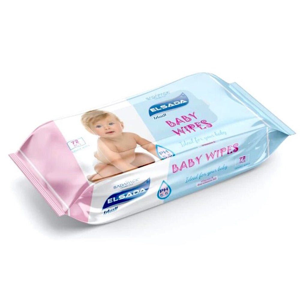 "Elsada" Baby Wipes 72 pcs - مناديل السادا المبللة للأطفال