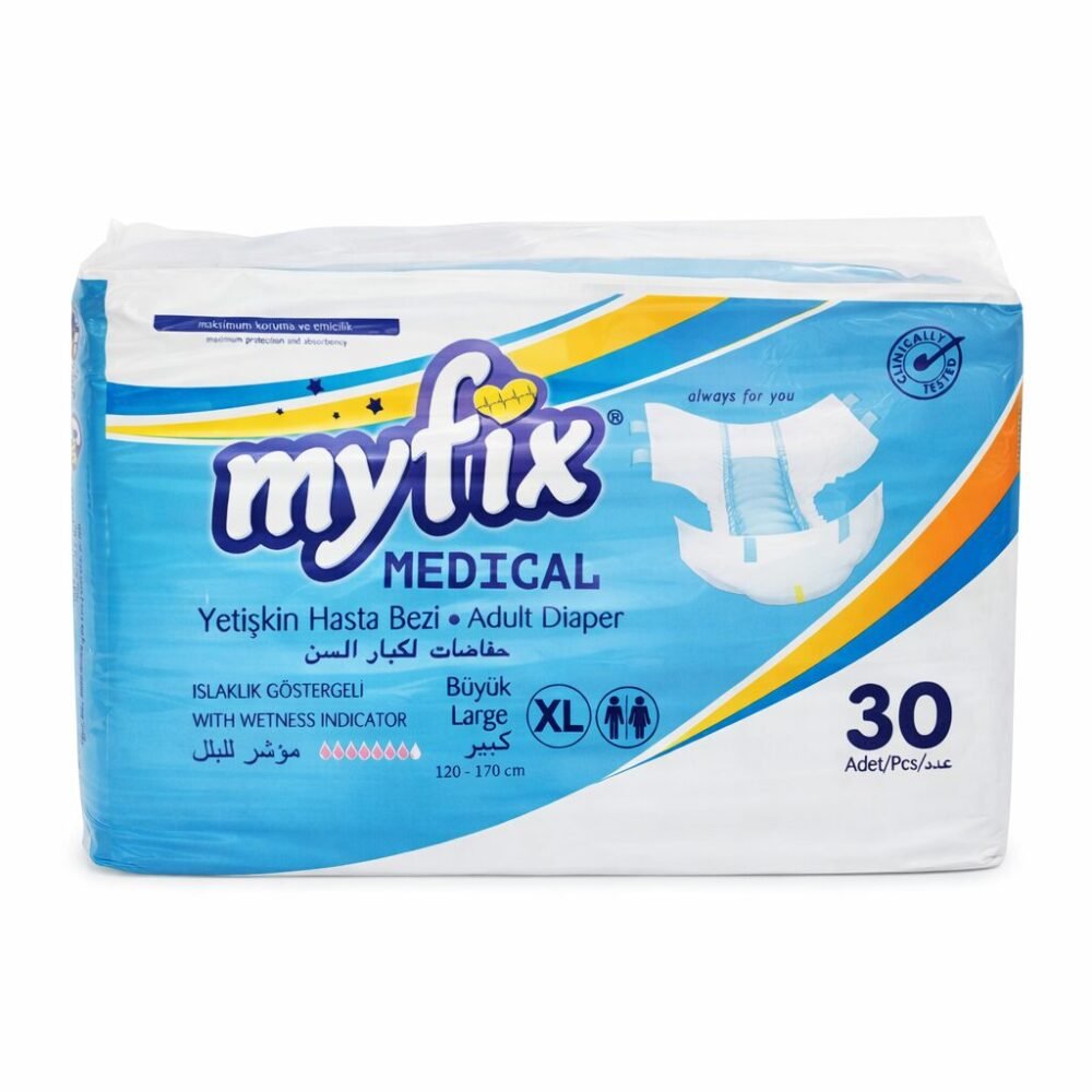 Myfix Medical 30 pcs Adult Diaper M/L/XL - حفاضات لكبار السن