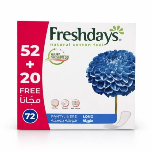 Freshdays 72 Pantlyliners Long - فوط يومية طويلة فريشدايز