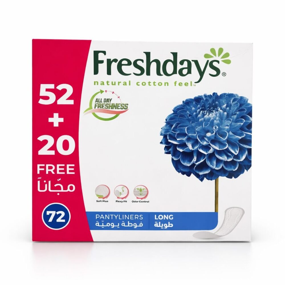 Freshdays 72 Pantlyliners Long - فوط يومية طويلة فريشدايز