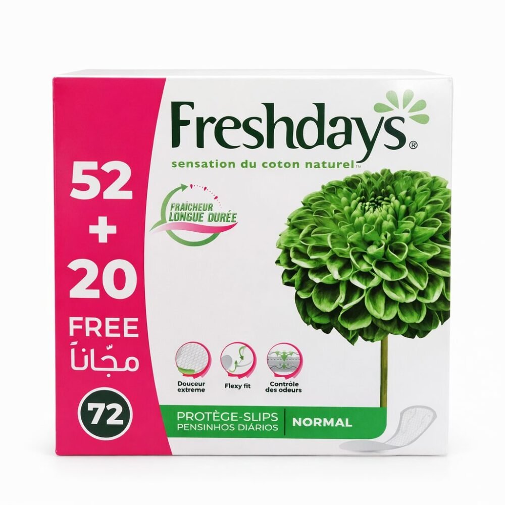 Freshdays 72 Pantlyliners Normal - فوط يومية عادية فريشدايز