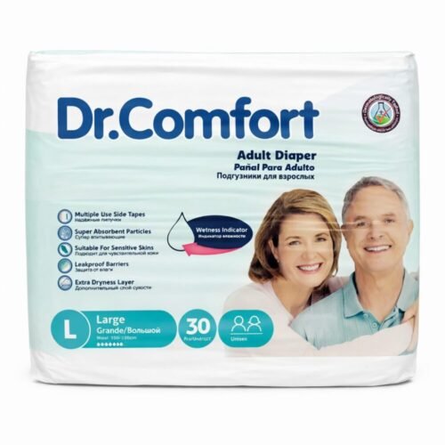 Dr.Comfort 30 pcs Unisex M/L/XL - حفاضات للكبار
