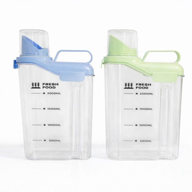 حافظة طعام بلاستيك 2000 مل