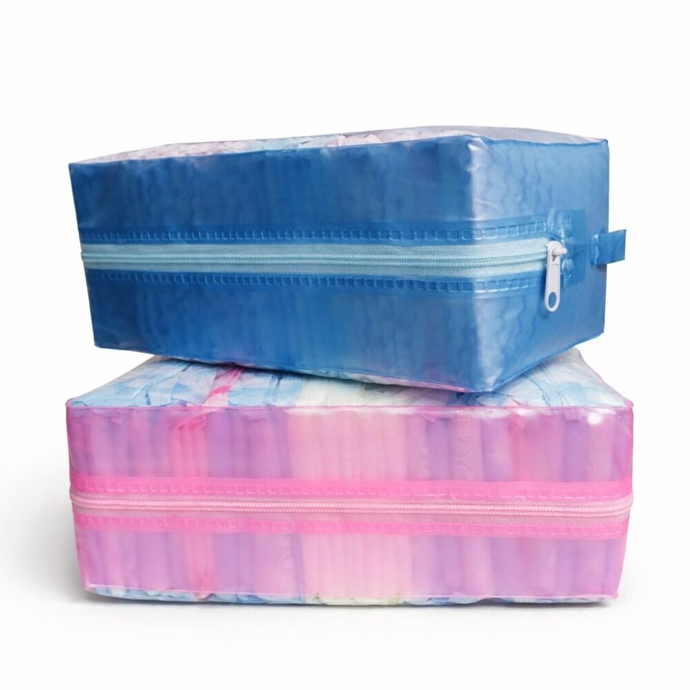 Nice Lady Sanitary Pad 10+15+5 pcs - فوط صحية ثلاث مقاسات مع حقيبة بسحاب