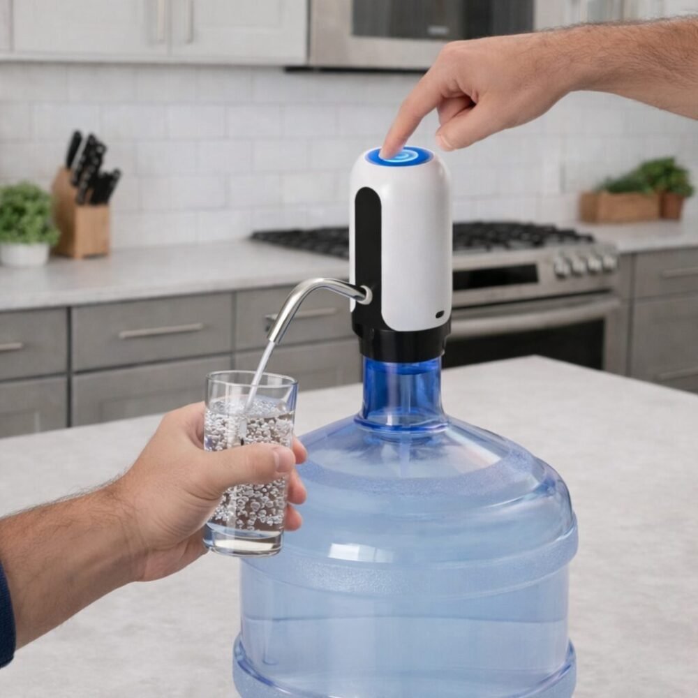 Automatic Water Dispenser Rechargable With USB Cable - مضخة ماء
