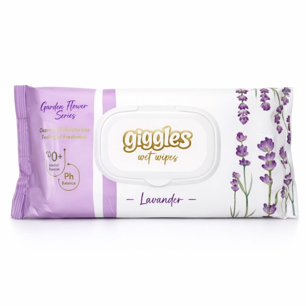 "Giggles" Wet Wipes 72 pcs - مناديل مبللة بروائح متعددة