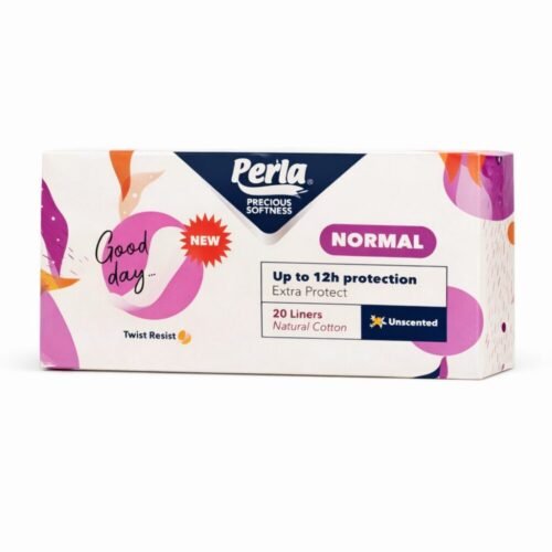 Perla 20 Liners Normal Natural Cotton Up to 12h Protection - فوط يومية