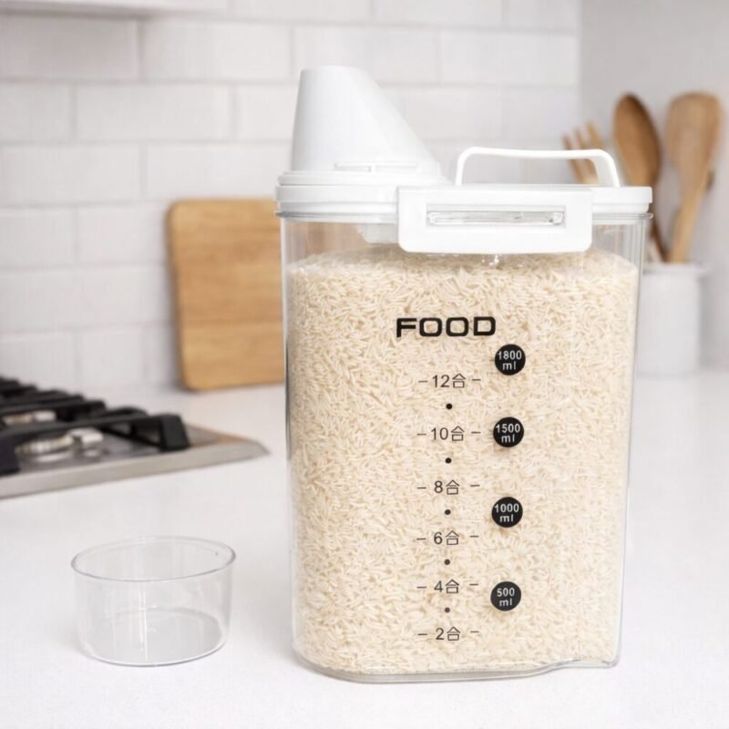 حافظة طعام بلاستيك 1800مل