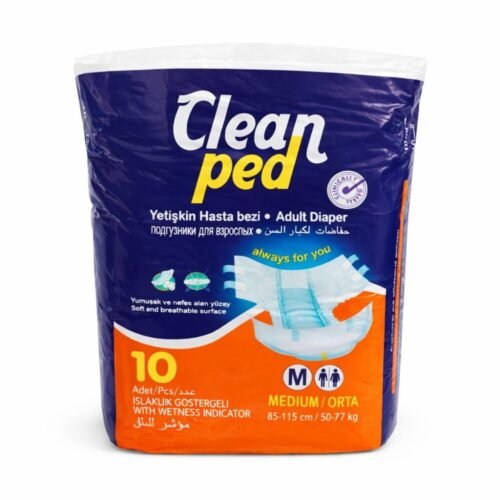 Clean Ped 10 pcs Unisex M/L/XL - حفاضات لكبار السن