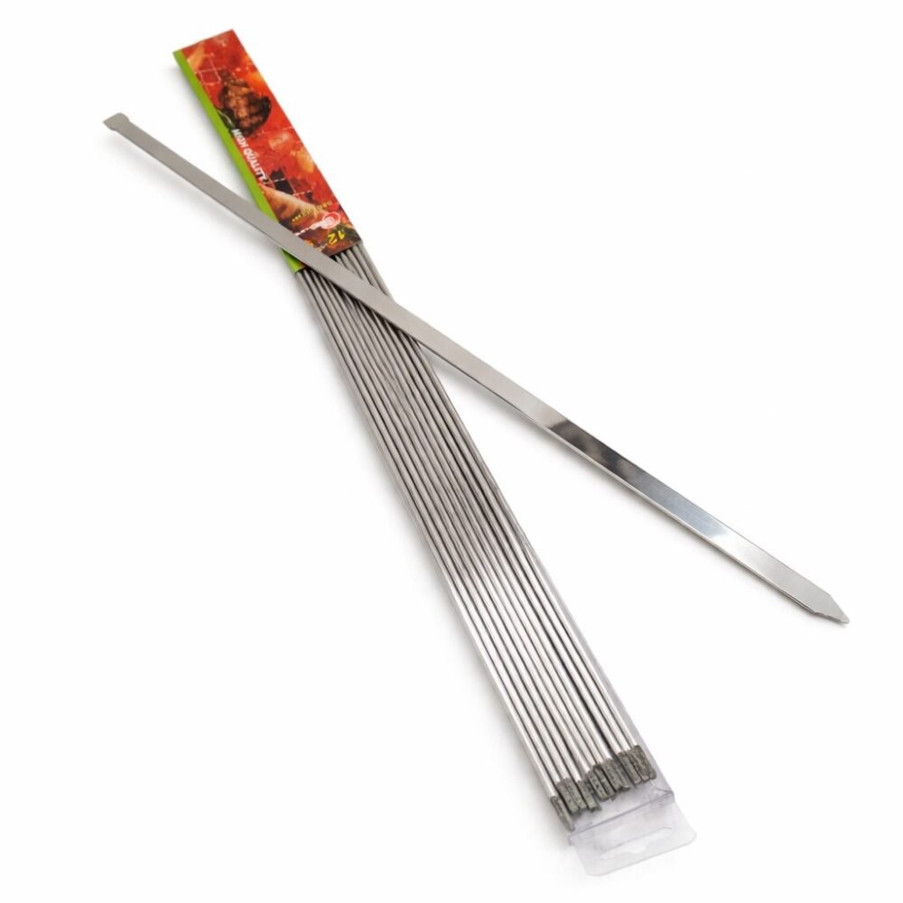 "Phoenix" BBQ Skewers 12 pcs 50cm - أسياخ شواء عريض