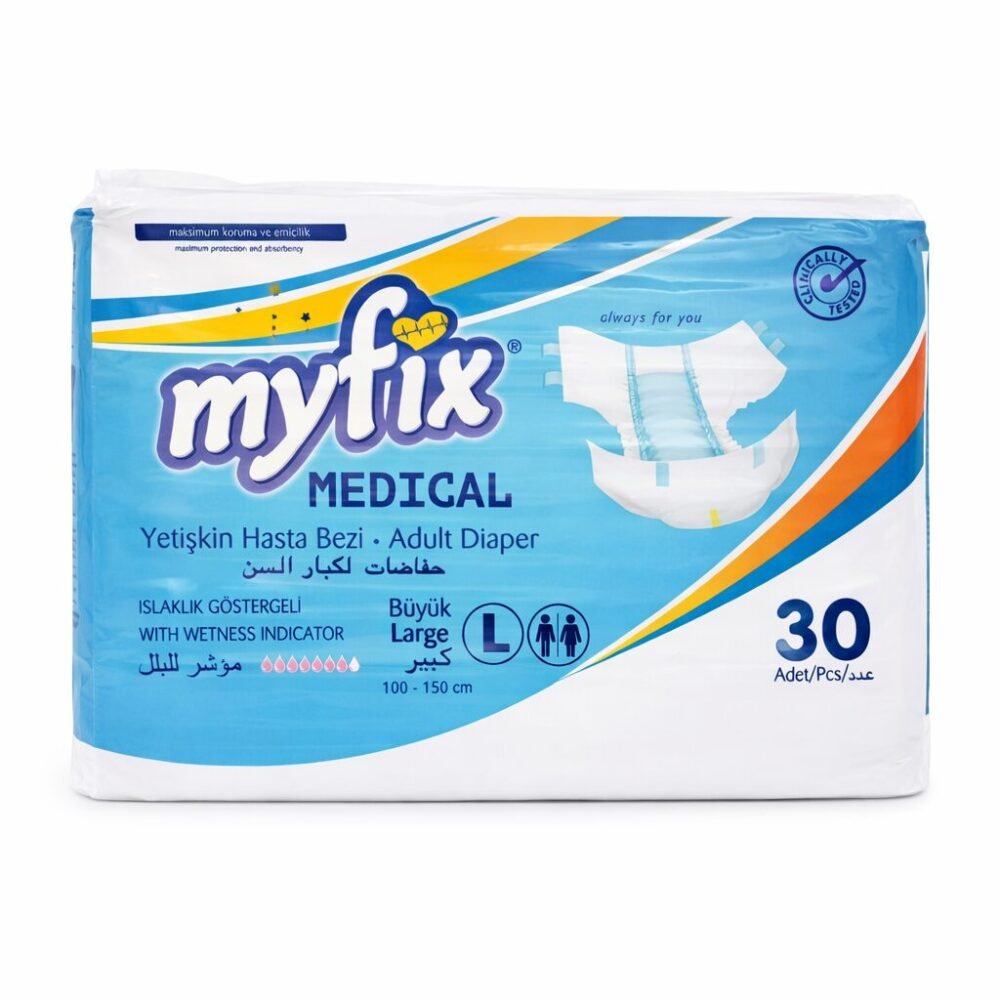 Myfix Medical 30 pcs Adult Diaper M/L/XL - حفاضات لكبار السن