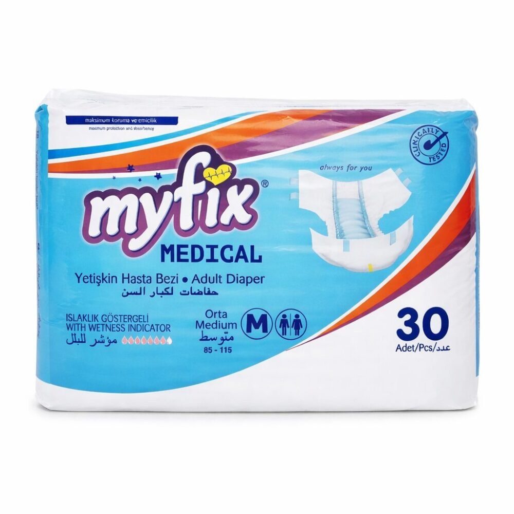 Myfix Medical 30 pcs Adult Diaper M/L/XL - حفاضات لكبار السن
