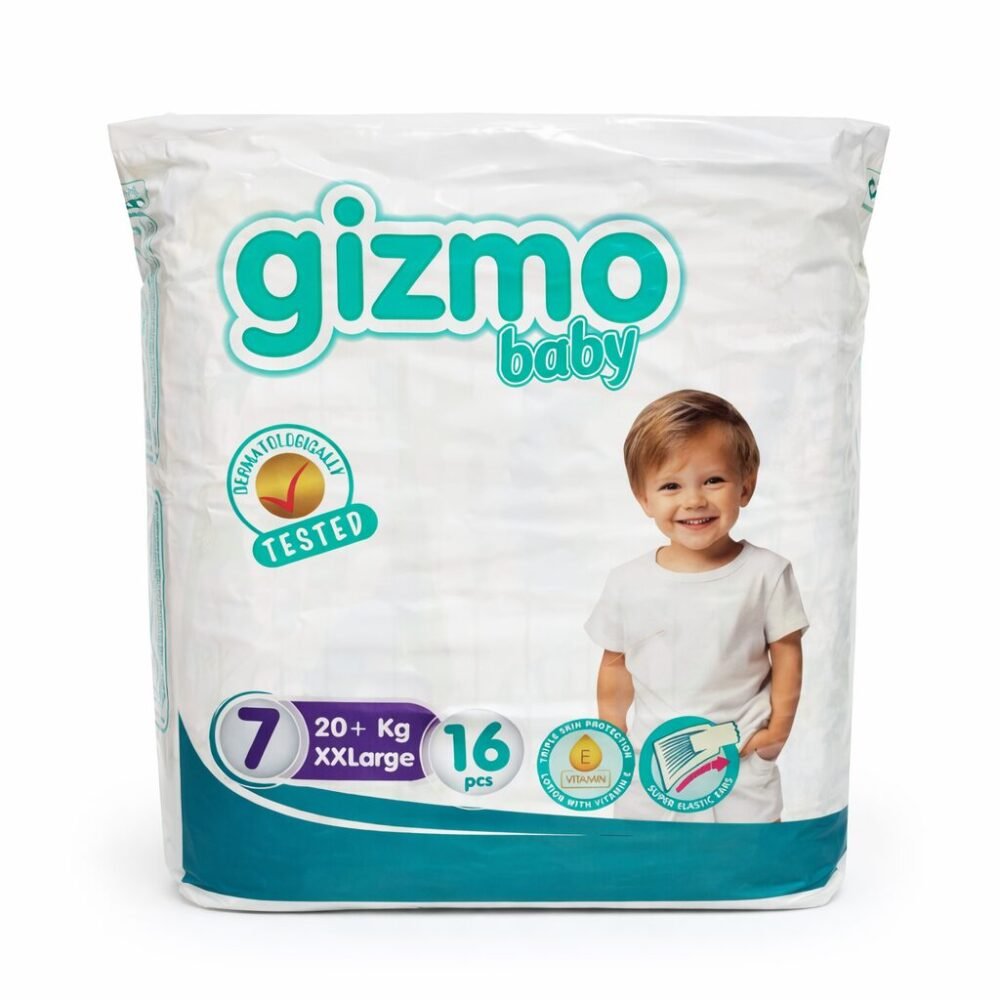 Gizmo Baby 1/2/3/4/5/6/7 - حفاض أطفال