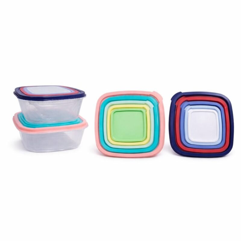 Storage Box 22.5*22.5*10cm - تبروير مجموعه من 5 علب متداخله