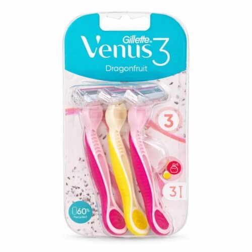 "Gillette" Venus 3 Dragon fruit 3 pcs  - شفر حلاقة