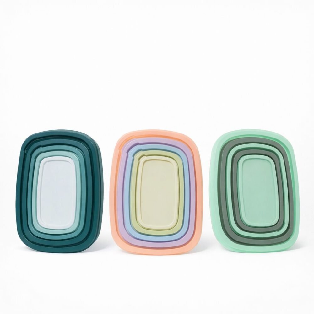 Storage Box 27.5*20*10cm - تبروير مجموعه من 5 علب متداخله