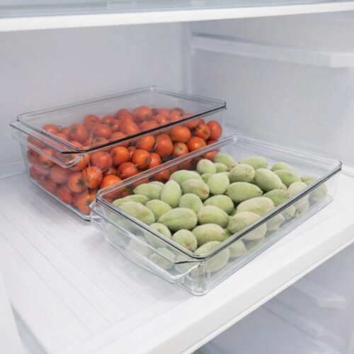 Multifunctional Storage Box -  منظمات للبراد بلاستيك مع غطاء
