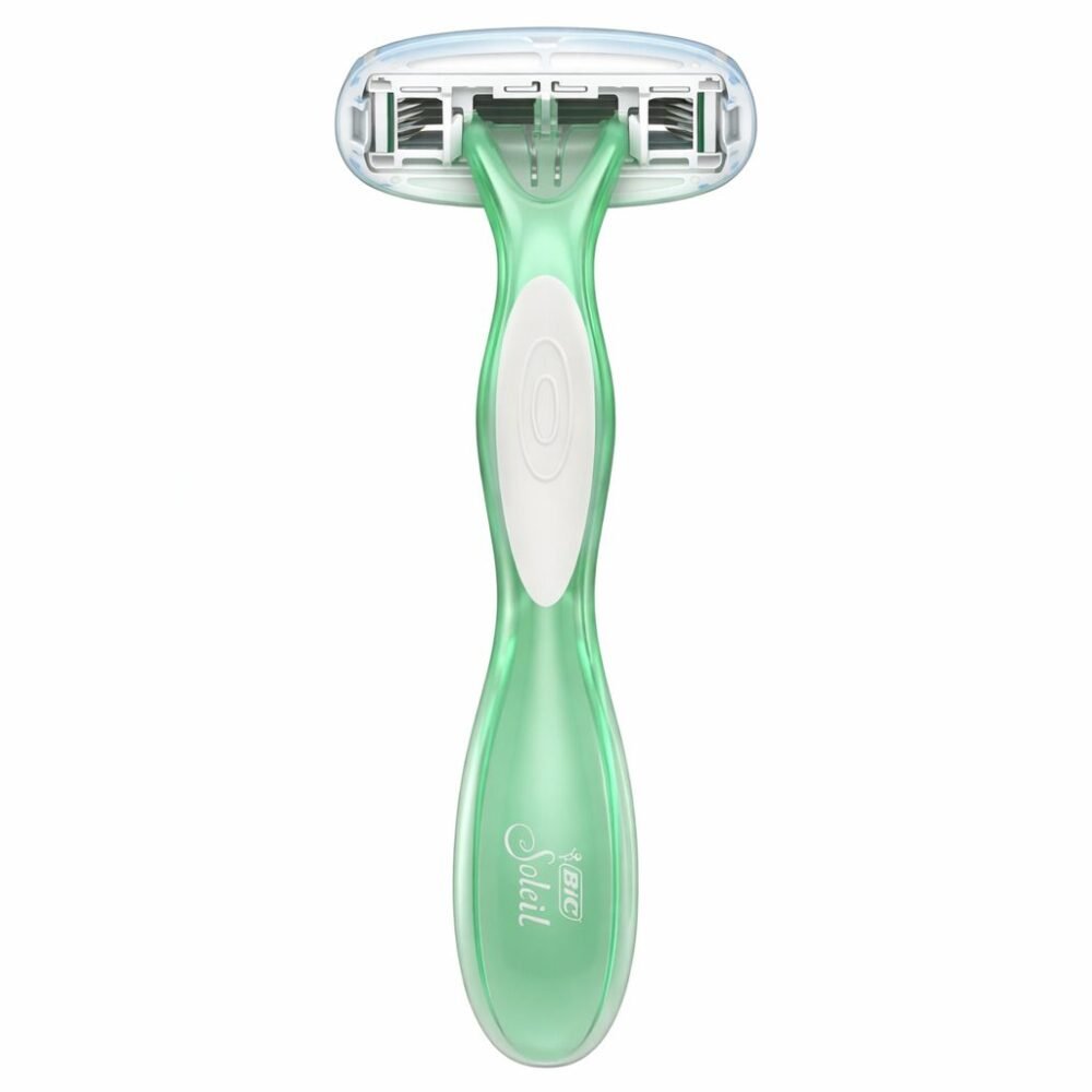 "Bic" Soleil 5 escape jasmine & Eucalyptus Scented Handles 5 blades lames 360ْ Moisture Strips Barres  2 pcs - شفر حلاقة
