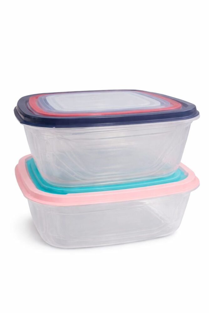 Storage Box 22.5*22.5*10cm - تبروير مجموعه من 5 علب متداخله