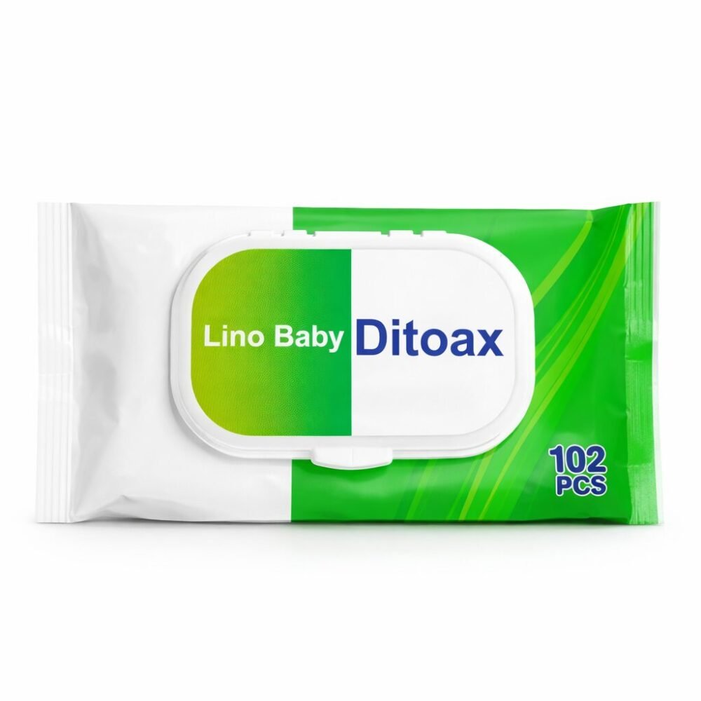 "Lino Baby" Ditoax Fresh Wipes 102 pcs - ديتواكس لينو بيبي مناديل مبللة