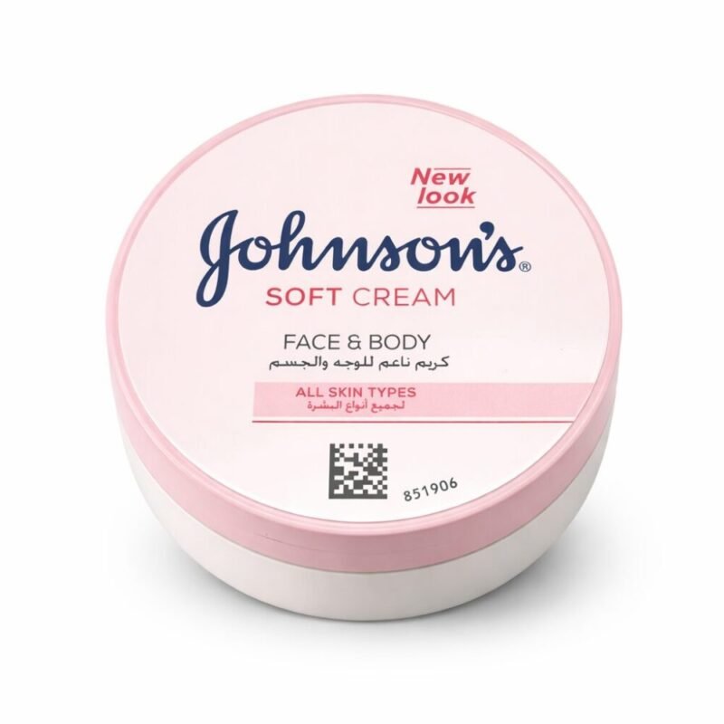 "Johnson's" Soft Cream For All Skin Types Face and Body 200 ml - كريم ناعم للوجه والجسم