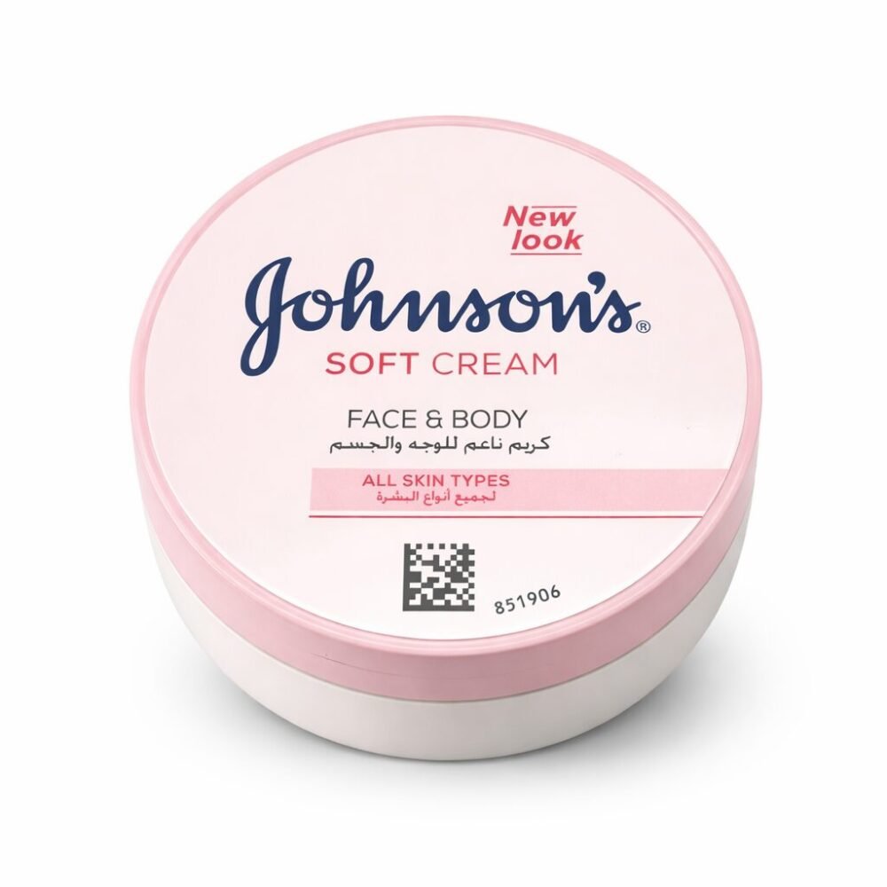 "Johnson's" Soft Cream For All Skin Types Face and Body 200 ml - كريم ناعم للوجه والجسم
