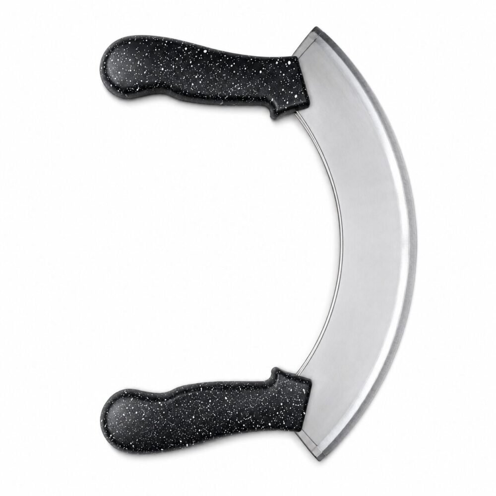"Phoenix" Stainless Steel Double Handle Mezzaluna Knife 26*20 cm  - قطّاعة