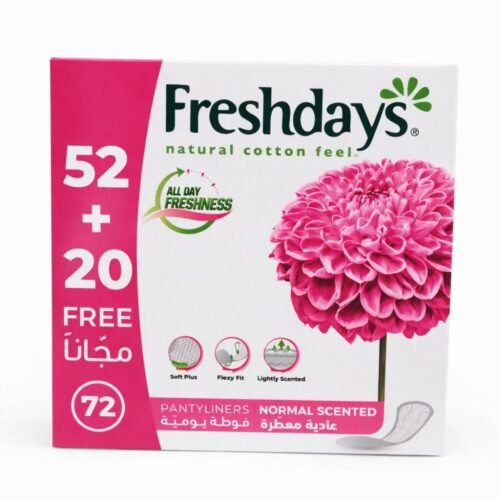 Freshdays 72 Pantlyliners Normal Scented - فوط يومية عادية معطّرة فريشدايز