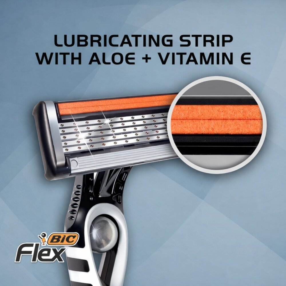 "Bic" Flex5 5 Flexible Blades For An Ultra-Close & Precise Shave 2 pcs - شفر حلاقة