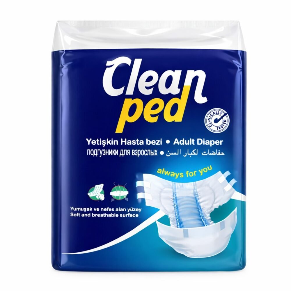 Clean Ped 10 pcs Unisex M/L/XL - حفاضات لكبار السن
