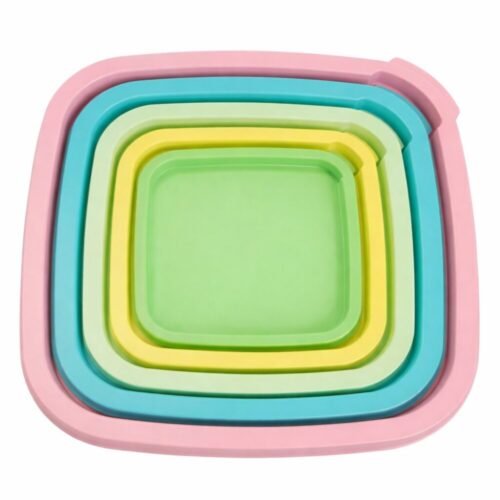 Storage Box 22.5*22.5*10cm - تبروير مجموعه من 5 علب متداخله