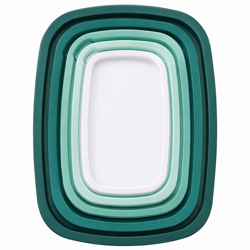 Storage Box 27.5*20*10cm - تبروير مجموعه من 5 علب متداخله