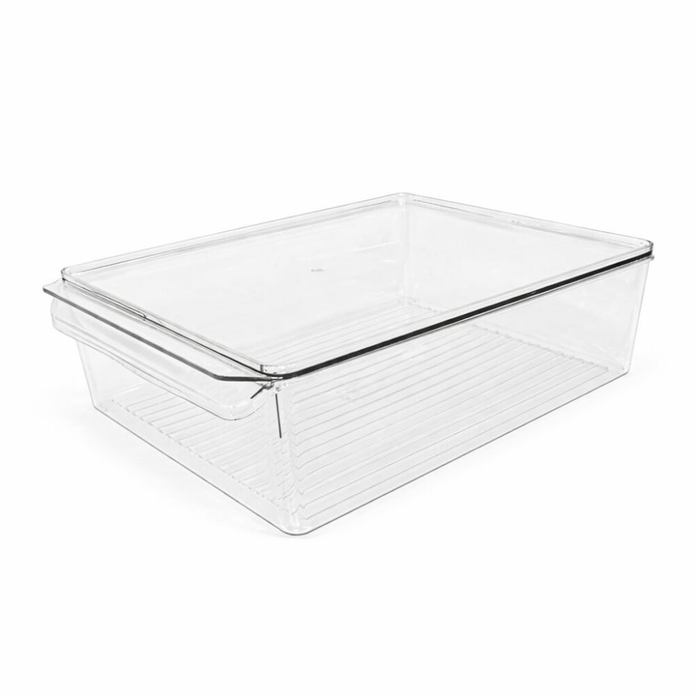 Multifunctional Storage Box -  منظمات للبراد بلاستيك مع غطاء