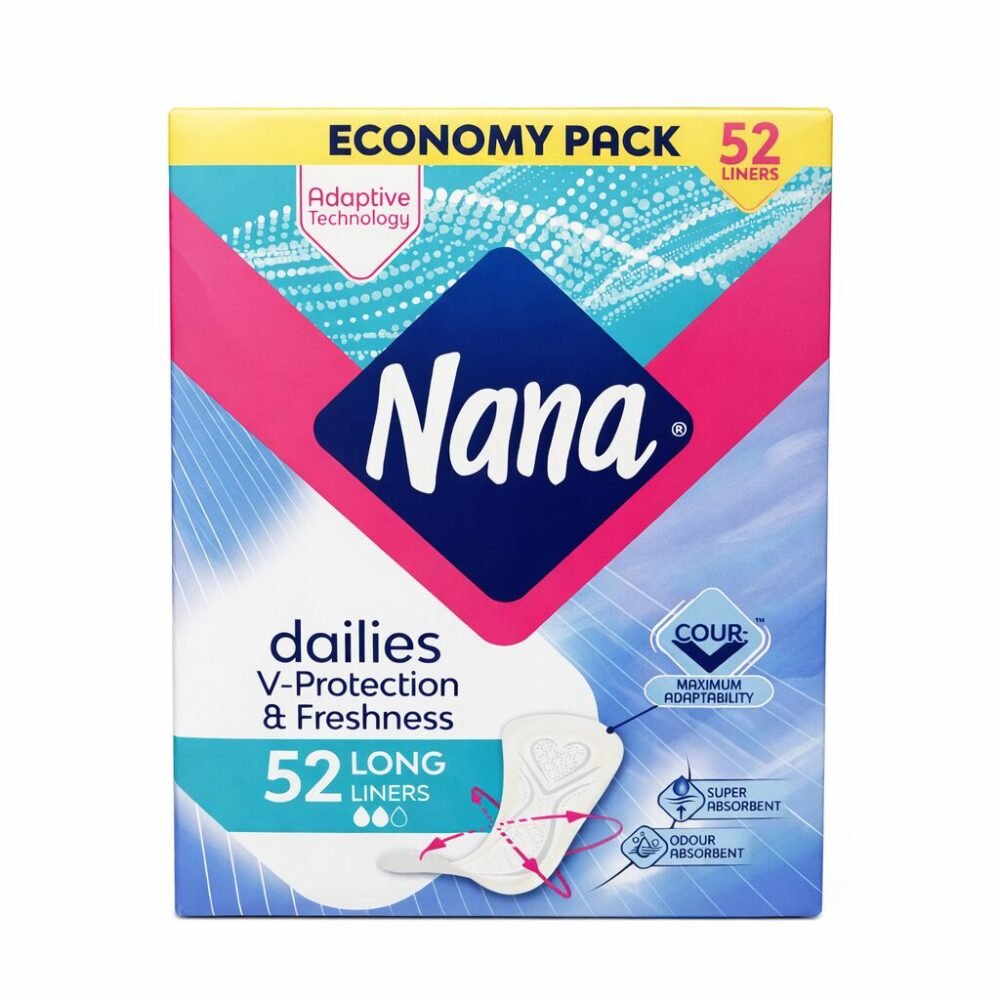 Nana Dailies V-protection & Freshness 52 Long Liners -  نانا فوط يومية طويلة حماية وانتعاش يومي