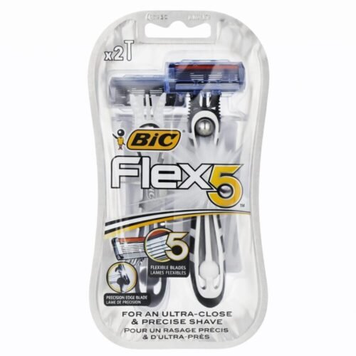 "Bic" Flex5 5 Flexible Blades For An Ultra-Close & Precise Shave 2 pcs - شفر حلاقة