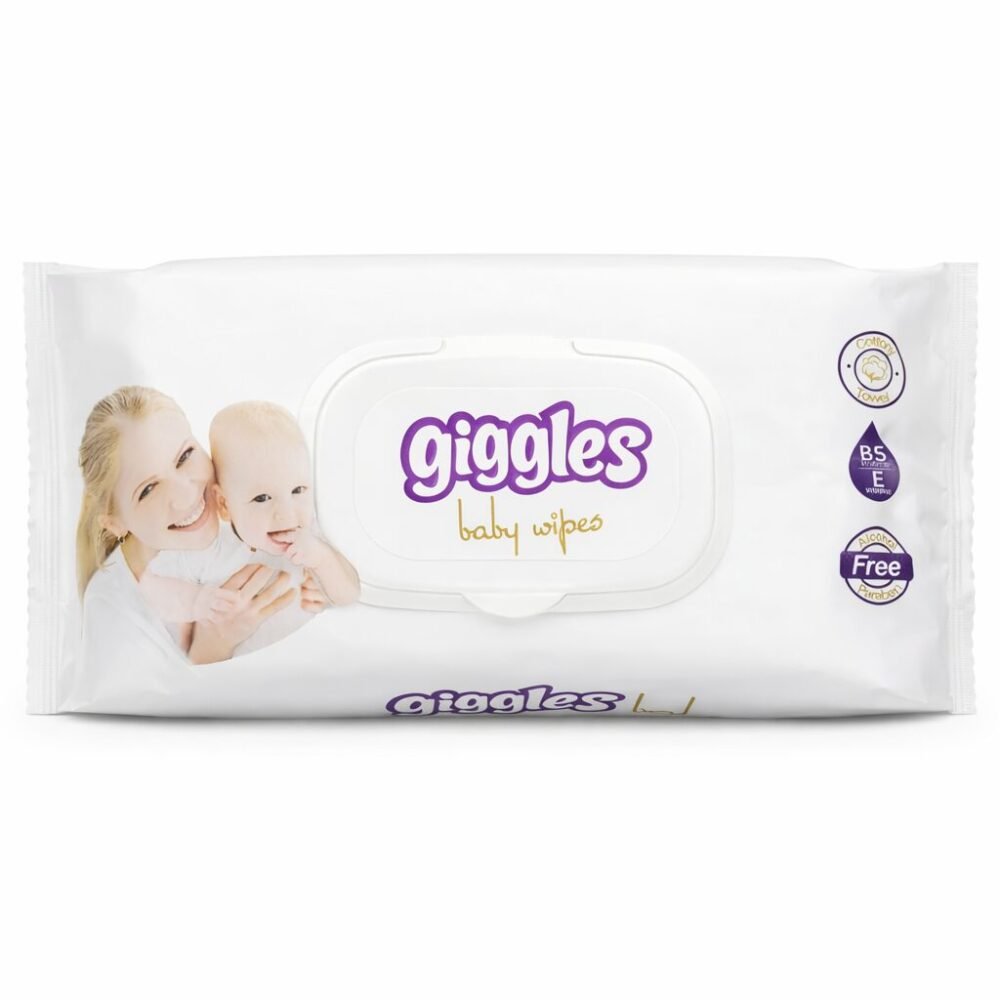 "Giggles" Baby Wipes 72 pcs - مناديل مبللة للأطفال