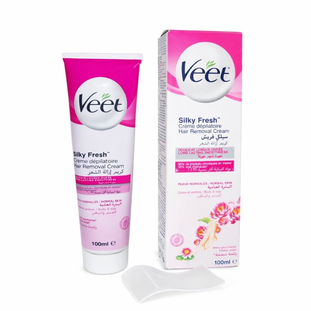 "Veet" Hair Removal Cream Silky Fresh 100 ml - فيت كريم إزالة الشعر للجسم والساقين