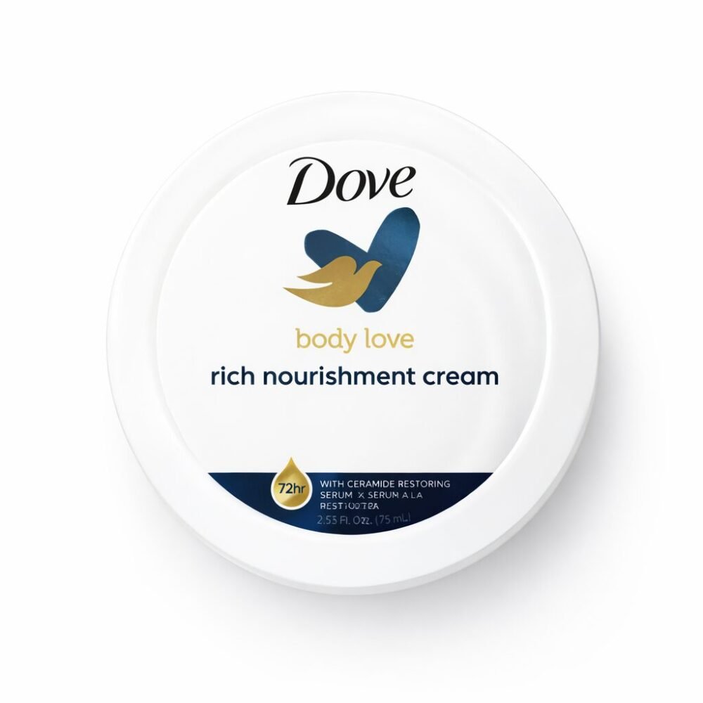 "Dove" Body Love Rich Nourishment Cream For Face and Body 75 ml 72 hr - دوف كريم مرطب للوجه والجسم