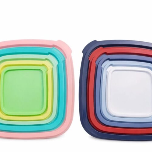 Storage Box 22.5*22.5*10cm - تبروير مجموعه من 5 علب متداخله