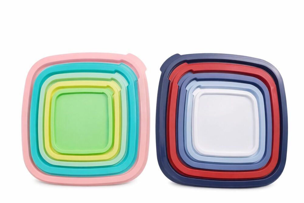 Storage Box 22.5*22.5*10cm - تبروير مجموعه من 5 علب متداخله