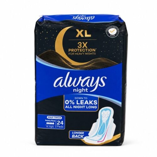 Always Night 24 Pads with wings Maxi Thick  - أولويز فوطة الأحلام لحماية طوال الليل ماكسي سميكة بالأجنحه