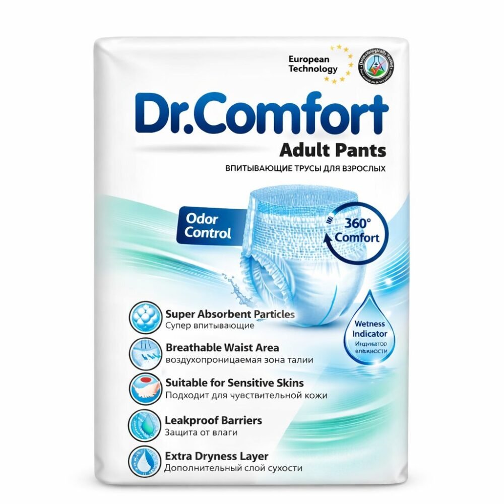 Dr.Comfort 30 pcs Unisex Adult Pants  M/L/XL - حفاضات كِلوت للكبار