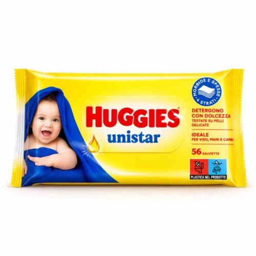 "Huggies" Unistar Baby Cleansing Wipes 56 pcs