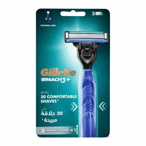 "Gillette" Mach3+ Up to 30 Comfortable Shaves -  جيليت ماك3+ شفرة حلاقة