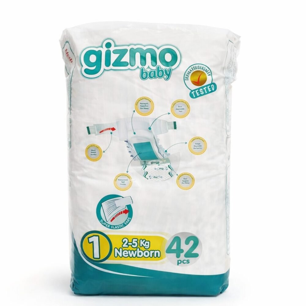Gizmo Baby 1/2/3/4/5/6/7 - حفاض أطفال