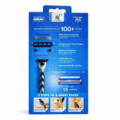"Gillette" Mach3 our Smoothest Most Comfortable 3 bladed razor Dynamic Pivot 3 Anti-friction -  جيليت ماك شفرة حلاقة