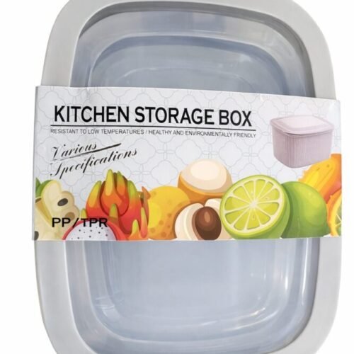 Kitchen Storage Box 23.5*18*10.5cm - تبروير مجموعه من 3 علب متداخله