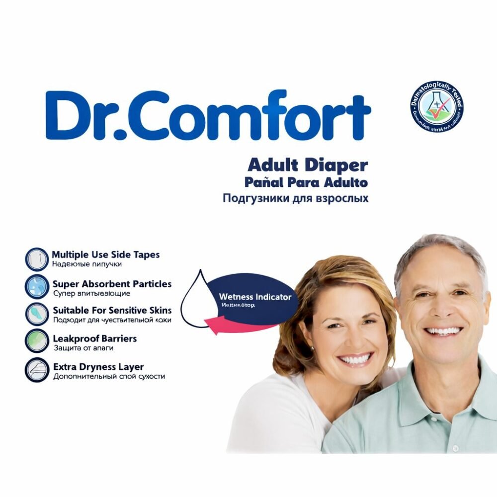 Dr.Comfort 30 pcs Unisex M/L/XL - حفاضات للكبار